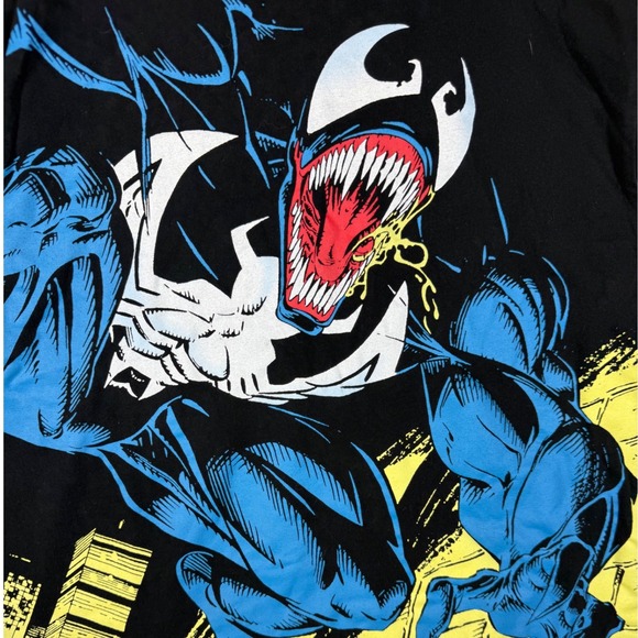 HUf Marvel Venom T Shirt Black Men's Graphic Tee AOP - Picture 2 of 7